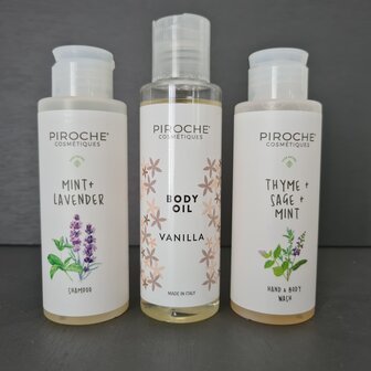 Body Wash + Body Oil + Shampoo 